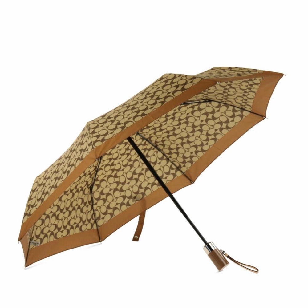 NWT Coach Signature CC Monogram Logo Umbrella
